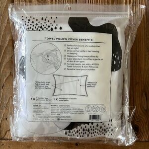 My Kitsch White Towel Pillow Cover